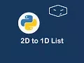 2D list to 1D list in python