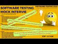 Software Testing Mock Interview Skills Manual Java Selenium Software Testing Zone