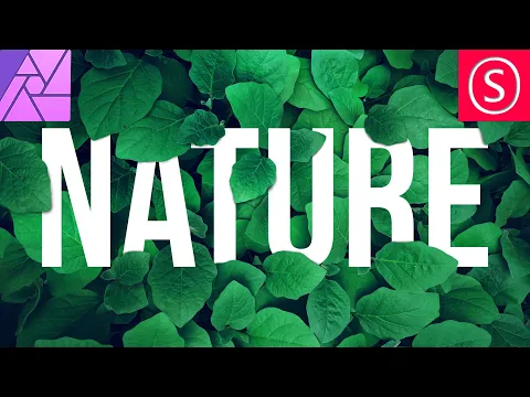 How to Text behind Leaves Affinity Photo Beginner Tutorial