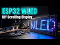 ESP32 WLED 30x12 LED Matrix - Scrolling Text Display Build