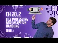 Ch 20 2 File Processing and Exception Handling A2 Level CS 9618 P3 pseudocode
