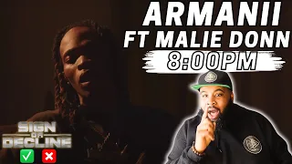 armanii ft malie donn 8 00pm sign or decline