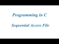 Sequencial Access in C