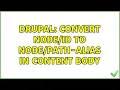 Drupal convert to - alias in content body