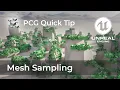 Mesh Sampling Dynamic - PCG Quick Tips