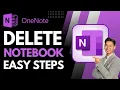 How to Delete Notebook in OneNote