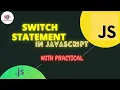 20 Switch Case Conditional Statement in JavaScript In HIndi