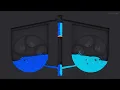 Particle fluid Elevator Simulation 30