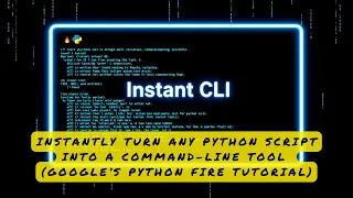 Instantly Turn Any Python Script into a Command-Line Tool Google s Python Fire Tutorial 042