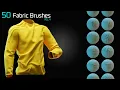 50 Fabric Brushes - Tension Compression Folds
