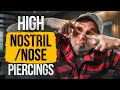 High Nostril Nose Piercings UrbanBodyJewelry com