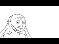 Crying wojak take off smiling mask