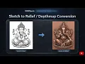 Sketch to CNC Relief in Seconds AI Depth Map Generator for CNC Carving