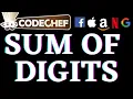 Sum of Digits CodeChef Beginners Problems Python