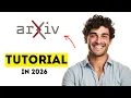 arXiv Tutorial How to Submit a Paper to arXiv in 2026 Step-by-Step