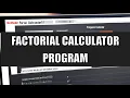 Factorial Calculator Program Made With Small Basic