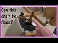 Fixing a Havertys dining chair Douglas Furniture swivel - tilt