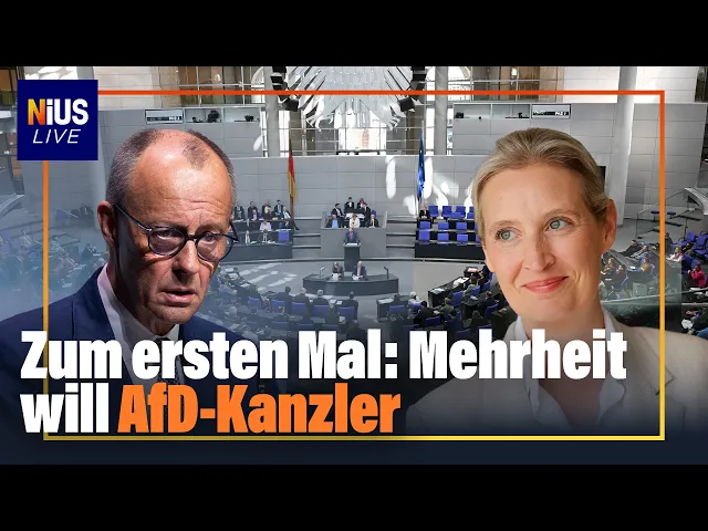 Zum ersten Mal: Mehrheit will AfD-Kanzler – und Merz schaut weg | NIUS Live