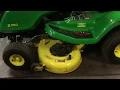 How to remove a accel 42 deep mower deck John Deere X350