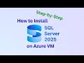 How to install SQL Server 2025