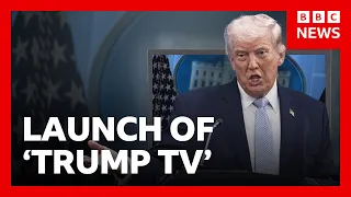 The White House launches ‘Trump TV’ after media ban | BBC News