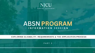 NJCU Accelerated Nursing Info Session Prog Structure Cost Financial Aid Simulation Lab Tour