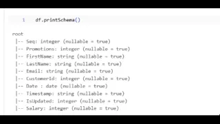 Module4 Databricks Demo Coding Using PysparkSQL - PrintSchema