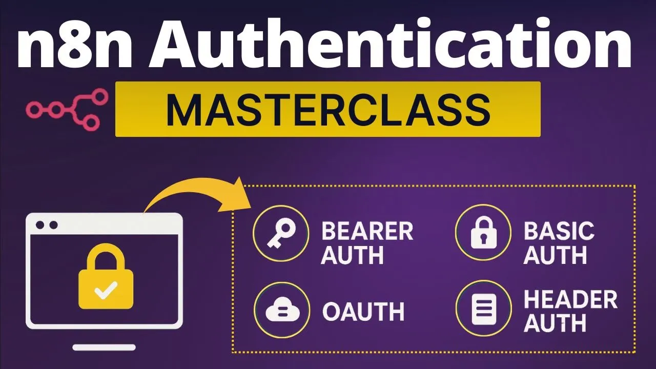 n8n Authentication Explained | OAuth2, Bearer Tokens & Custom Auth Methods