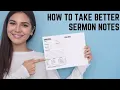 Take Better Sermon Notes
