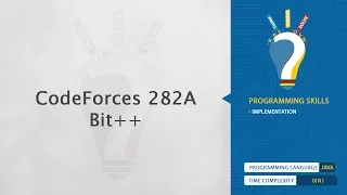 CodeForces 282A - Bit plus plus