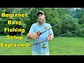 Bass Fishing Beginner Series Rod and Reel Setup