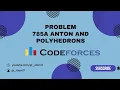 Anton and Polyhedrons Codeforces Solution Java Implementation