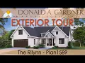 Modest house plan with a modern farmhouse facade and three bedrooms The Rilynn