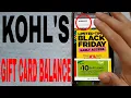 How To Check Kohl s Gift Card Balance Online
