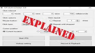 How to use the OP Auto clicker 3 0