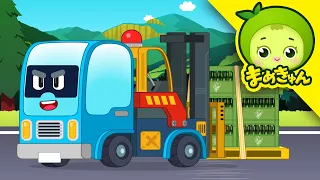 【はたらく車】リフトトラックを作ろう！重い荷物もラクラク運ぶよ！| のりもの組み立て | 子供向けアニメ