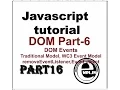JavaScript tutorial in Hindi Part-16 DOM-6 DOM Events