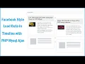 Facebook Style Load Data in Timeline with PHP Mysql Ajax
