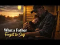 What a Father Forgot to Say A Letter to My Child