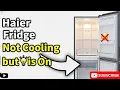 haier fridge not cooling but light is on