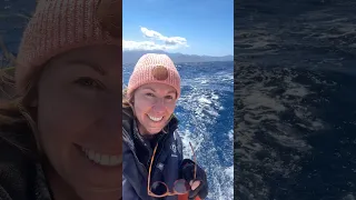 Trying to outrun storms with 50mph winds 🌊⛵️ #storm #sailing #catamaran