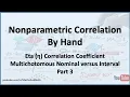 Nonparametric Correlation Eta Correlation Multichotomous Nominal v Interval Variable - Part 3
