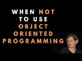 When to avoid Object Oriented Programming - Sandi Metz