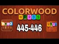 COLORWOOD WORDS Cryptogram level 445 446