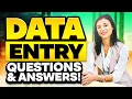 DATA ENTRY Interview Questions Answers How to PASS a DATA ENTRY CLERK or SPECIALIST INTERVIEW