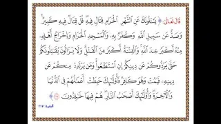 تلاوة الشيخ الحصري للآية 217 من سورة البقرة مع التكرار 10 مرات للحفظ و الإتقان 