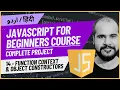 14 Function Context and Object Constructors JavaScript Full Course in with Project 2024