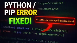 How to Fix Externally Managed Environment Error on Kali Linux