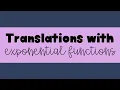 Translations with Exponential Functions