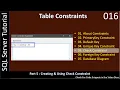 Constraints Part 5 - Check Constraints SSMS TSQL Tutorial